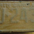NOS 1972 FJ 2433 North Carolina license plate   new old stock