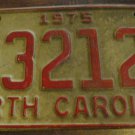 1975 A 32120 North Carolina license plate