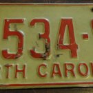 1973 4534 S North Carolina passenger truck license plate