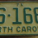 1971 BS 1682 North Carolina license plate