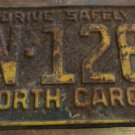 1961 BN 1289 North Carolina license plate