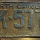 1972 EK 5776 North Carolina license plate