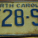 1972 528 SW North Carolina license plate