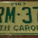 1967 RM 37 North Carolina license plate