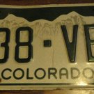 2015 738 VEI Colorado license plate