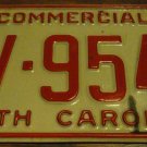 1991 AV 9542 North Carolina commercial license plate