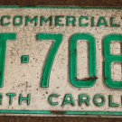 1990 AT 7086 North Carolina commercial license plate