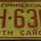 1983 AH 6308 North Carolina commercial license plate