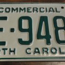 1982 BE 9484 North Carolina commercial license plate