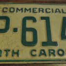 1982 AP 6144 North Carolina commercial license plate