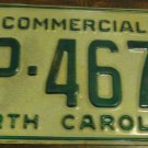 1982 AP 4671 North Carolina commercial license plate