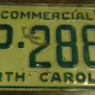 1982 AP 2885 North Carolina commercial license plate