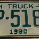 NOS 1980 FP 5189 North Carolina farm truck license plate new old stock