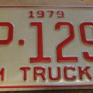 NOS 1979 FP 1298 North Carolina farm truck license plate new old stock