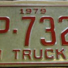 NOS 1979 FP 7320 North Carolina farm truck license plate new old stock