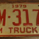 1979 FM 3175 North Carolina farm truck license plate