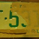 NOS 1978 HF 5312 North Carolina license plate new old stock