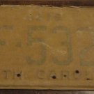 NOS 1978 HF 5321 North Carolina license plate new old stock