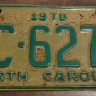 1978 DC 6273 North Carolina license plate with May 1983 sticker