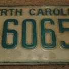 1978 C 60655 North Carolina license plate