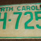1978 BH 7253 North Carolina license plate