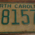 1978 B 81576 North Carolina license plate