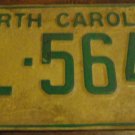 1978 AL 5648 North Carolina license plate