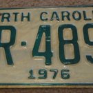 1976 DR 4898 North Carolina license plate