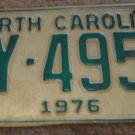 1976 CY 4953 North Carolina license plate