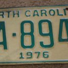 1976 CA 8945 North Carolina license plate