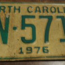 1976 BN 5711 North Carolina license plate