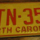 1973 DTN 356 North Carolina license plate