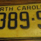 1972 7389 SP North Carolina license plate