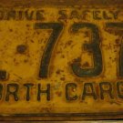 1962 BL 7379 North Carolina license plate
