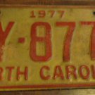 1977 DY 8770 North Carolina license plate
