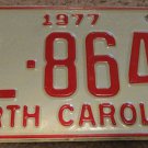 1977 DL 8642 North Carolina license plate