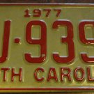 1977 DJ 9397 North Carolina license plate