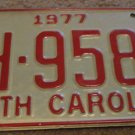 1977 CH 9583 North Carolina license plate