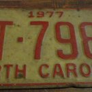 1977 BT 7981 North Carolina license plate