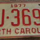 1977 BJ 3691 North Carolina license plate