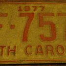 1977 BF 7577 North Carolina license plate