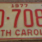 1977 BD 7083 North Carolina license plate