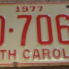 1977 BD 7060 North Carolina license plate