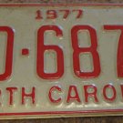 1977 BD 6873 North Carolina license plate