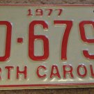 1977 BD 6794 North Carolina license plate