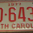1977 BD 6439 North Carolina license plate