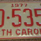 1977 BD 5356 North Carolina license plate