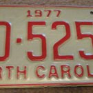 1977 BD 5252 North Carolina license plate