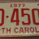 1977 BD 4504 North Carolina license plate