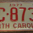 1977 BC 8734 North Carolina license plate